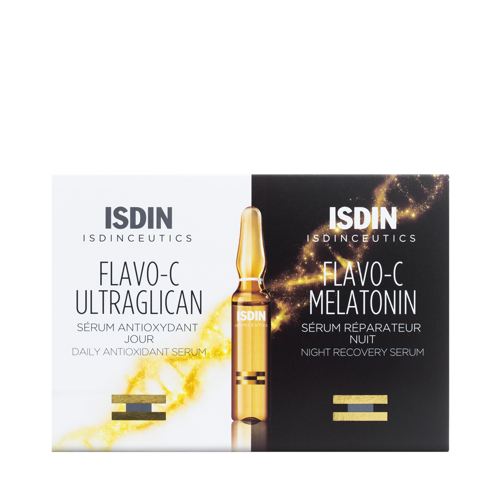 Isdin Flavo-C Ultraglycan & Melatonin Combo Pack 20 Ampules* 2ml