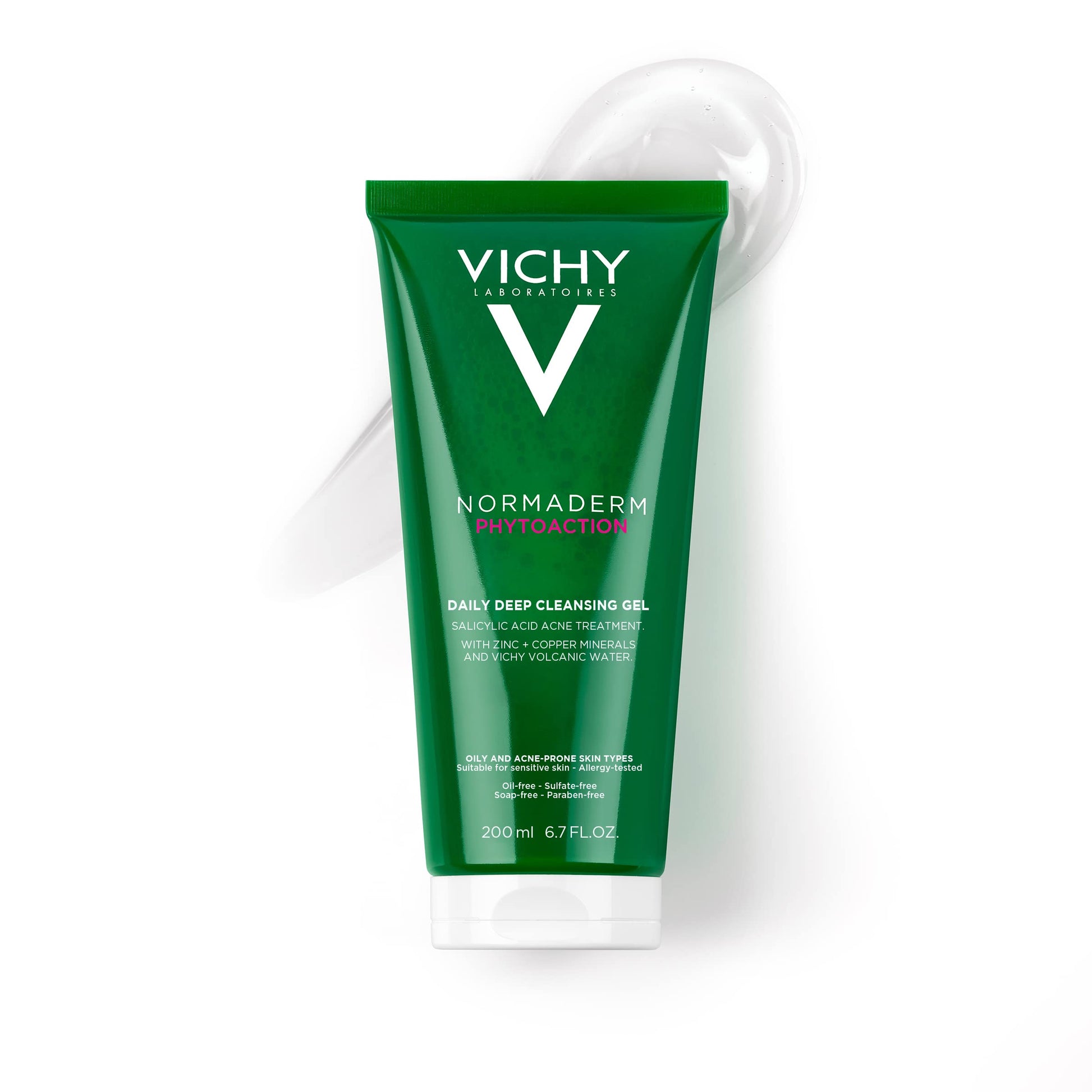 Vichy Normaderm Phytosolution Face Cleanser Gel for Oily/Acne Skin with Salicylic Acid 200ml