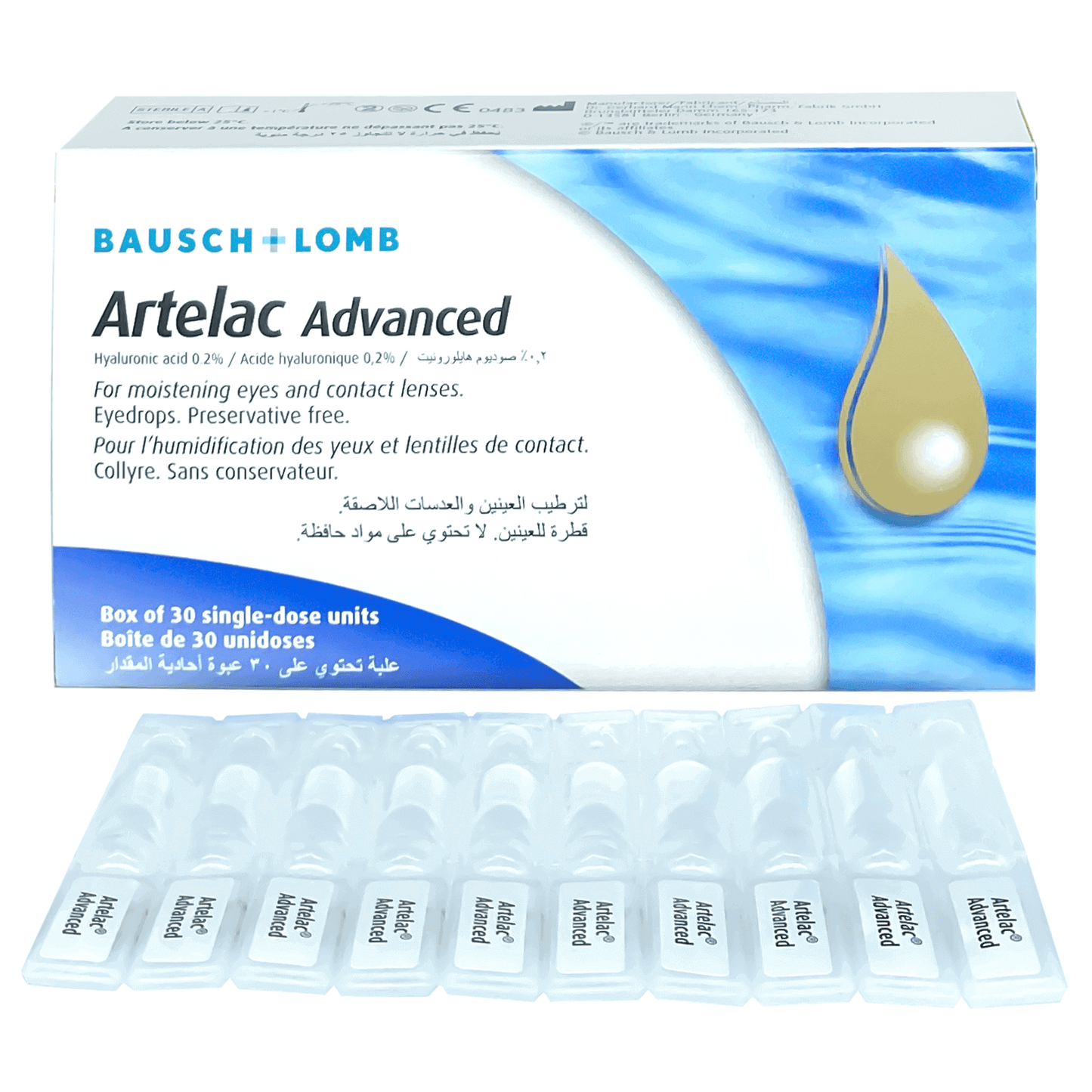 Artelac Advanced 0.2% Eye Drop 30 Pcs - the health boutique