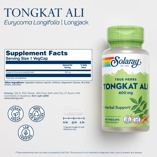 Solaray Tongkat Ali 400mg 60 caps