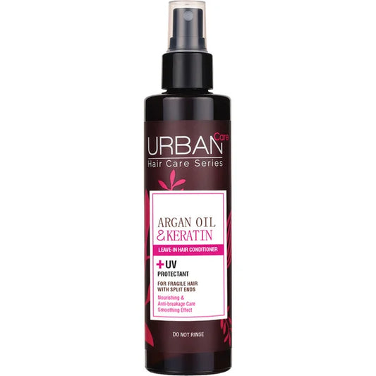 URBAN CARE ARGAN OIL & KERATIN LEAVE IN CONDITIONER SPRAY (2 PHASE) 200ml - the health boutique