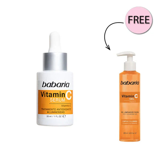 Babaria Vitamin C Pack Serum 30ml + Free Babaria Vitamin C Cleanser 200ml - the health boutique