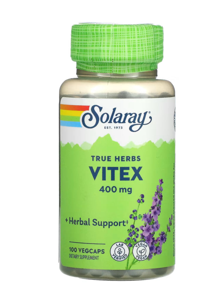 Solary Vitex, 400 mg, 100 VegCaps
تكيس المبايض 
عشبة كف مريم 