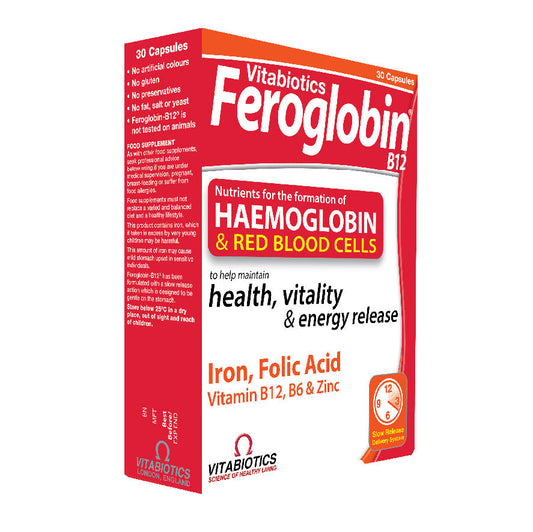 VITABIOTICS FEROGLOBIN B12 30 Capsules