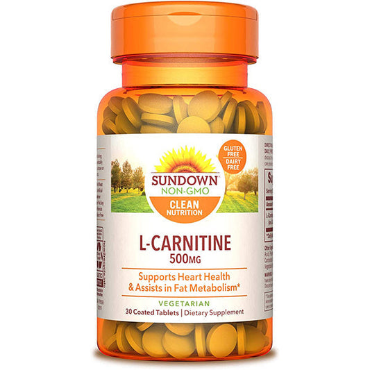 SUNDOWN L CARNITINE 500MG 30 TAB - the health boutique