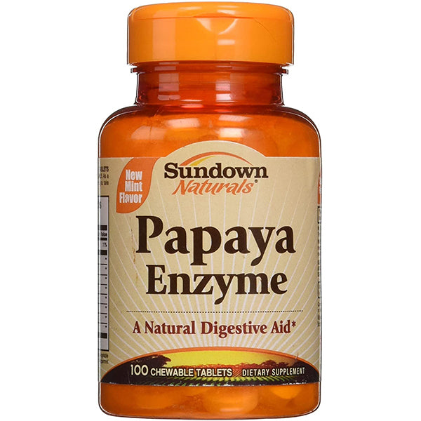 SUNDOWN PAPAYA ENZYME 100 CHEWABLE TABLETS - the health boutique