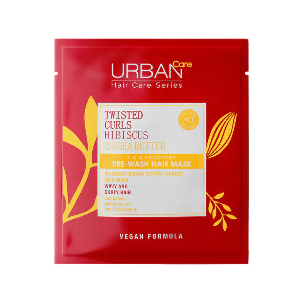 URBAN CARE TWISTED CURLS HIBISCUS & SHEA BUTTER PRE HAIR MASK 50ml