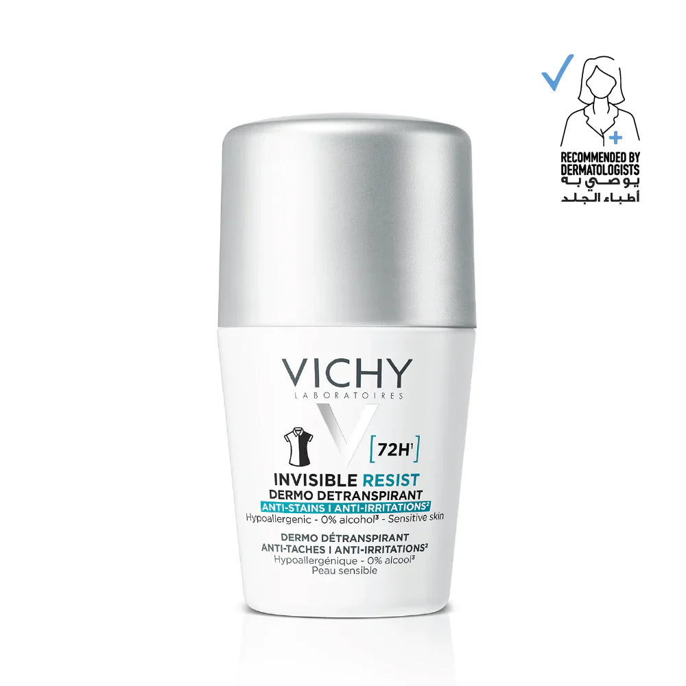 Vichy 72-Hour Invisible Resist Anti-perspirant Sensitive Skin For Roll On 50ml Women