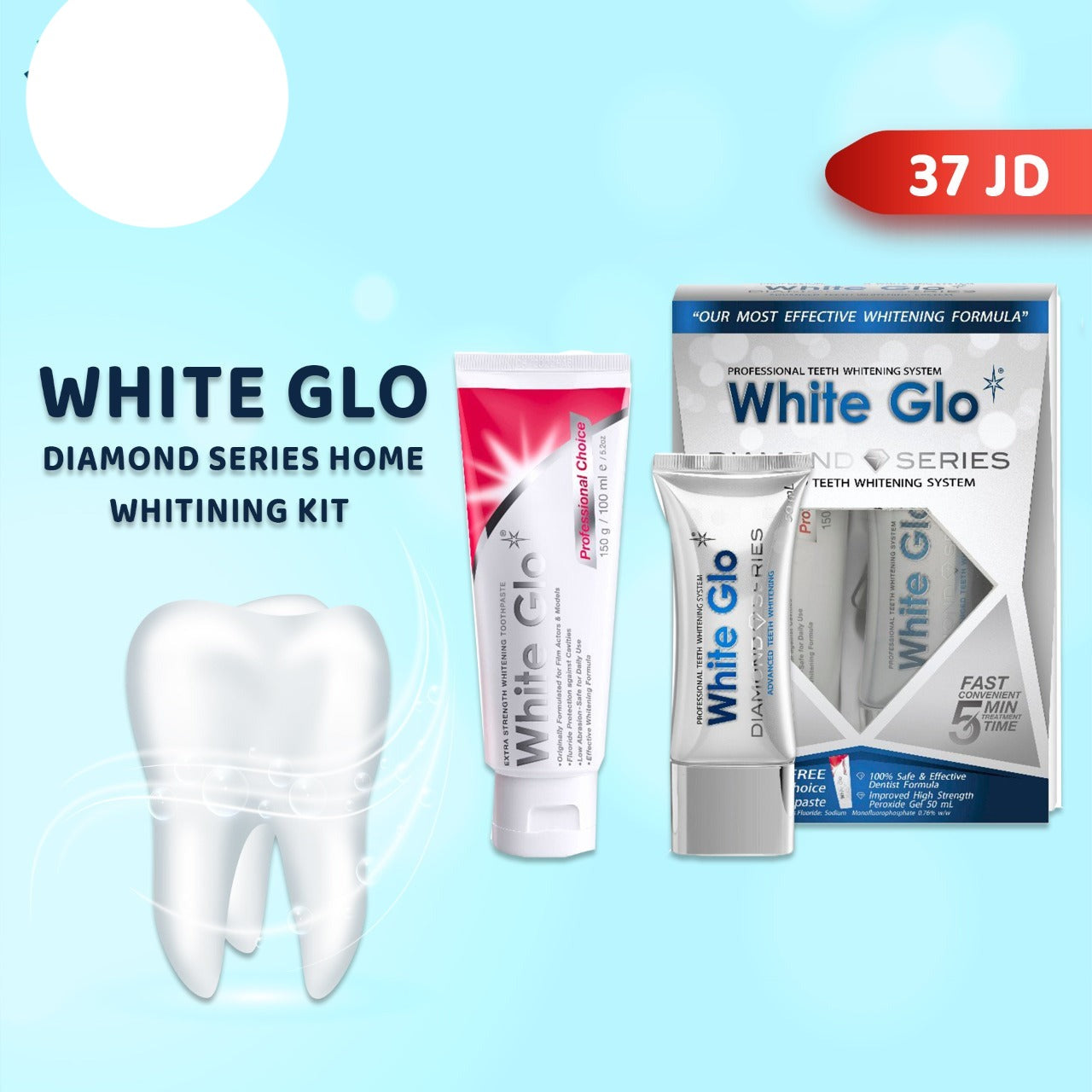 White Glo Whitening teeth Home Kit - the health boutique