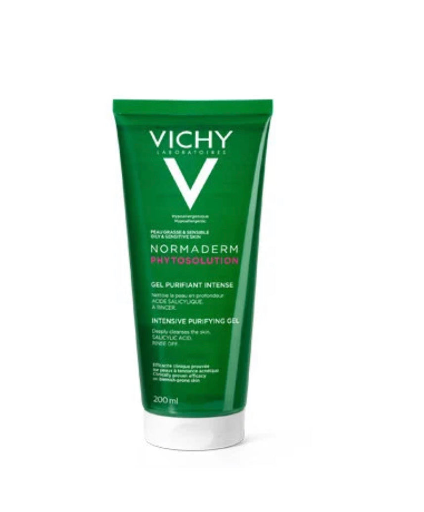 Vichy Normaderm Phytosolution Face Cleanser Gel for Oily/Acne Skin with Salicylic Acid 200ml