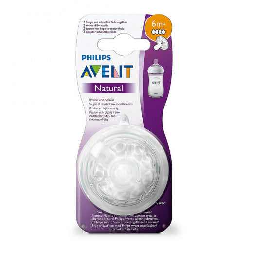 Avent Natural Nipple 2 pcs, +6 m