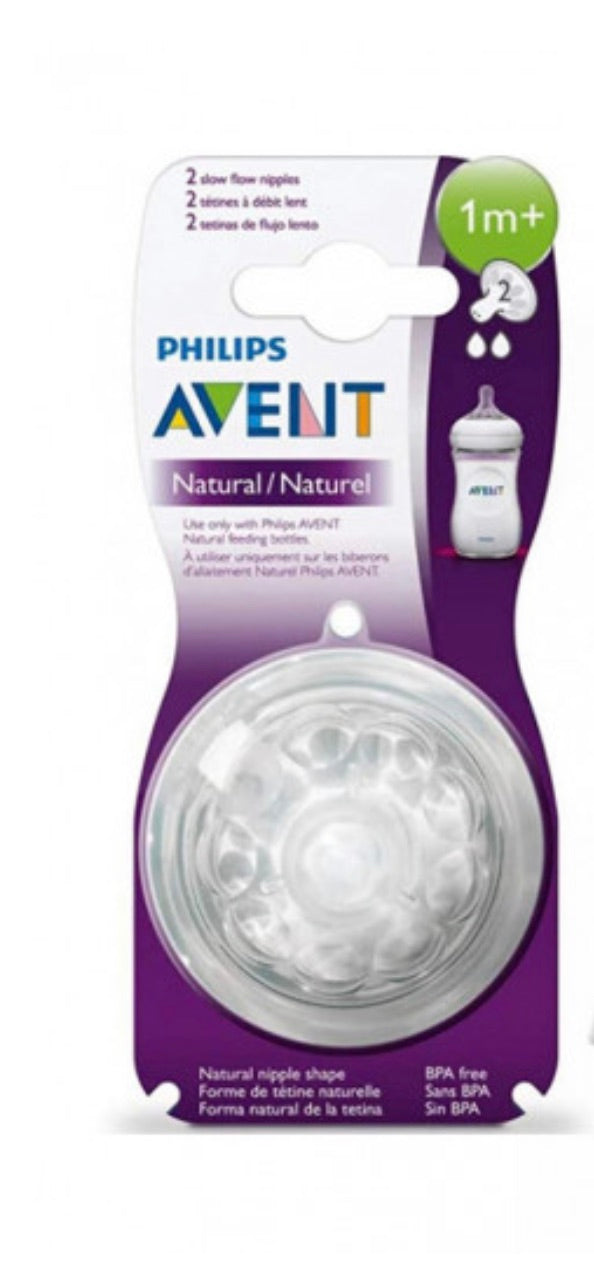 Avent Natural Nipple 2 pcs, +1 m