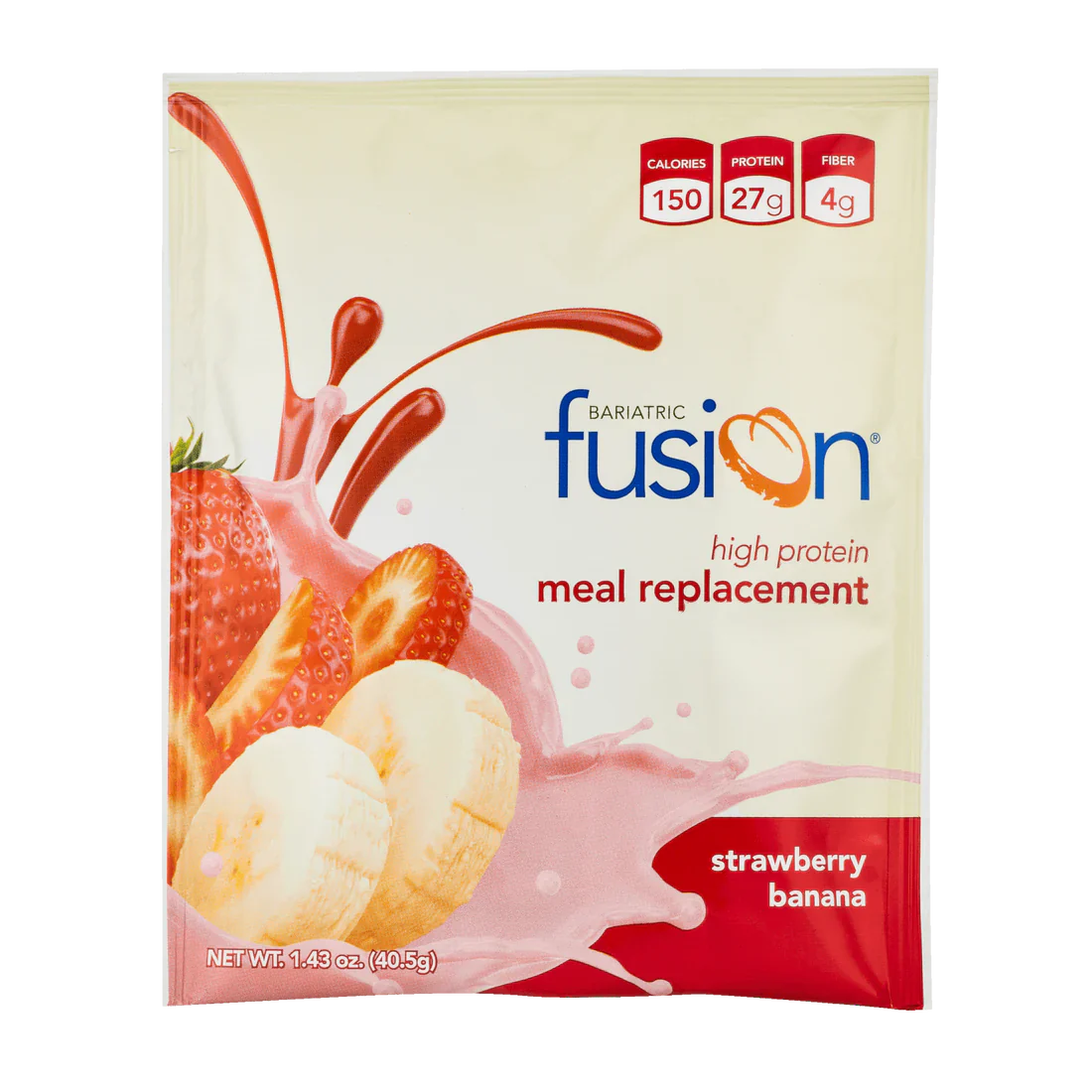 Bariatric Fusion Strawberry Banana High Protein Meal Replacement 41.5gm