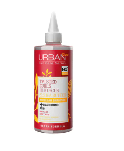 URBAN CARE TWISTED CURLS HIBISCUS & SHEA BUTTER MICELLAR SHAMPOO 340 - the health boutique